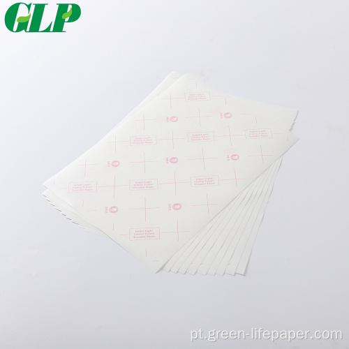 Papel de transferência de calor de camiseta de cor leve A3